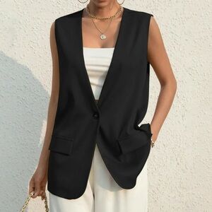 Nicole Miller Black Vest